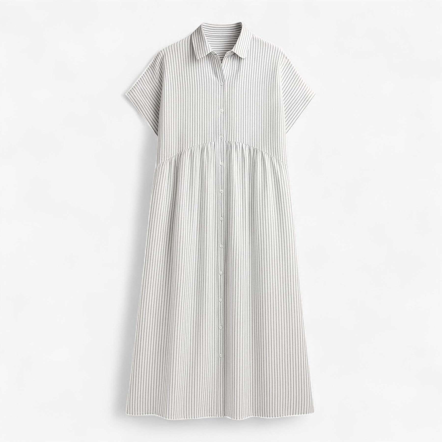 Dress : Freja | Let og Løs Sommerkjole til Damer in Wit van Pantinoshop