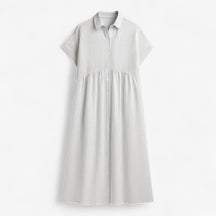 Dress : Freja | Let og Løs Sommerkjole til Damer in Wit van Pantinoshop