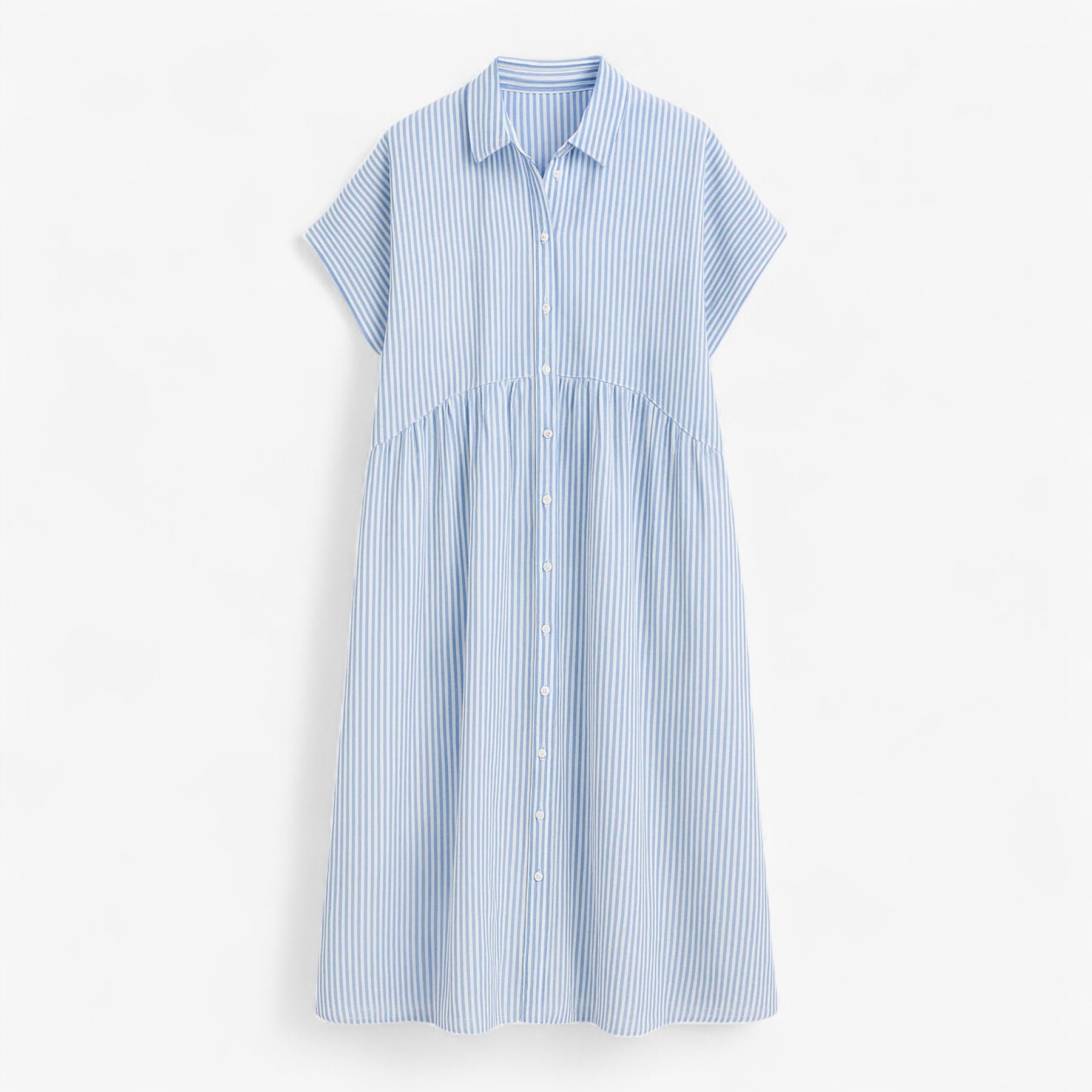 Dress : Freja | Let og Løs Sommerkjole til Damer in Blauw van Pantinoshop