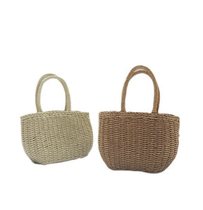 bags : Veala | Handgemaakte geweven tassen van stro - Shore Chic in van Pantino