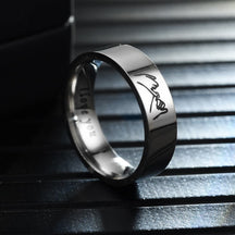 Ring : Ring Heren - Tungsten Carbide Herenring in Silver van Pantino