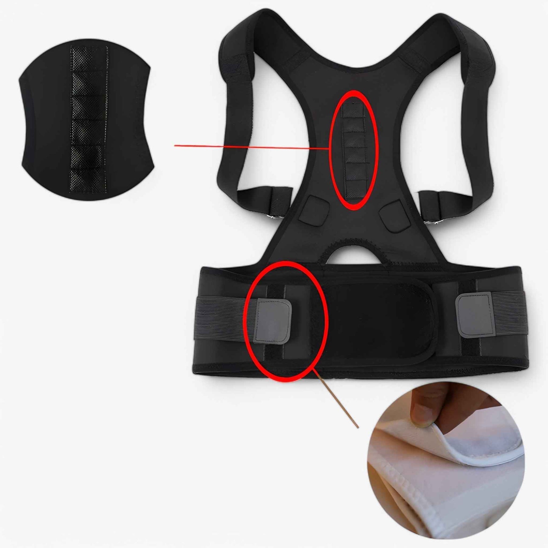 BeltGuard unisex verstelbare en ademende houdingscorrector voor mannen en vrouwen met rechte rug