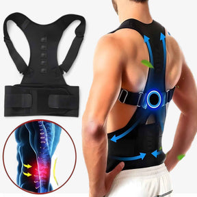 BeltGuard unisex verstelbare en ademende houdingscorrector voor mannen en vrouwen met rechte rug
