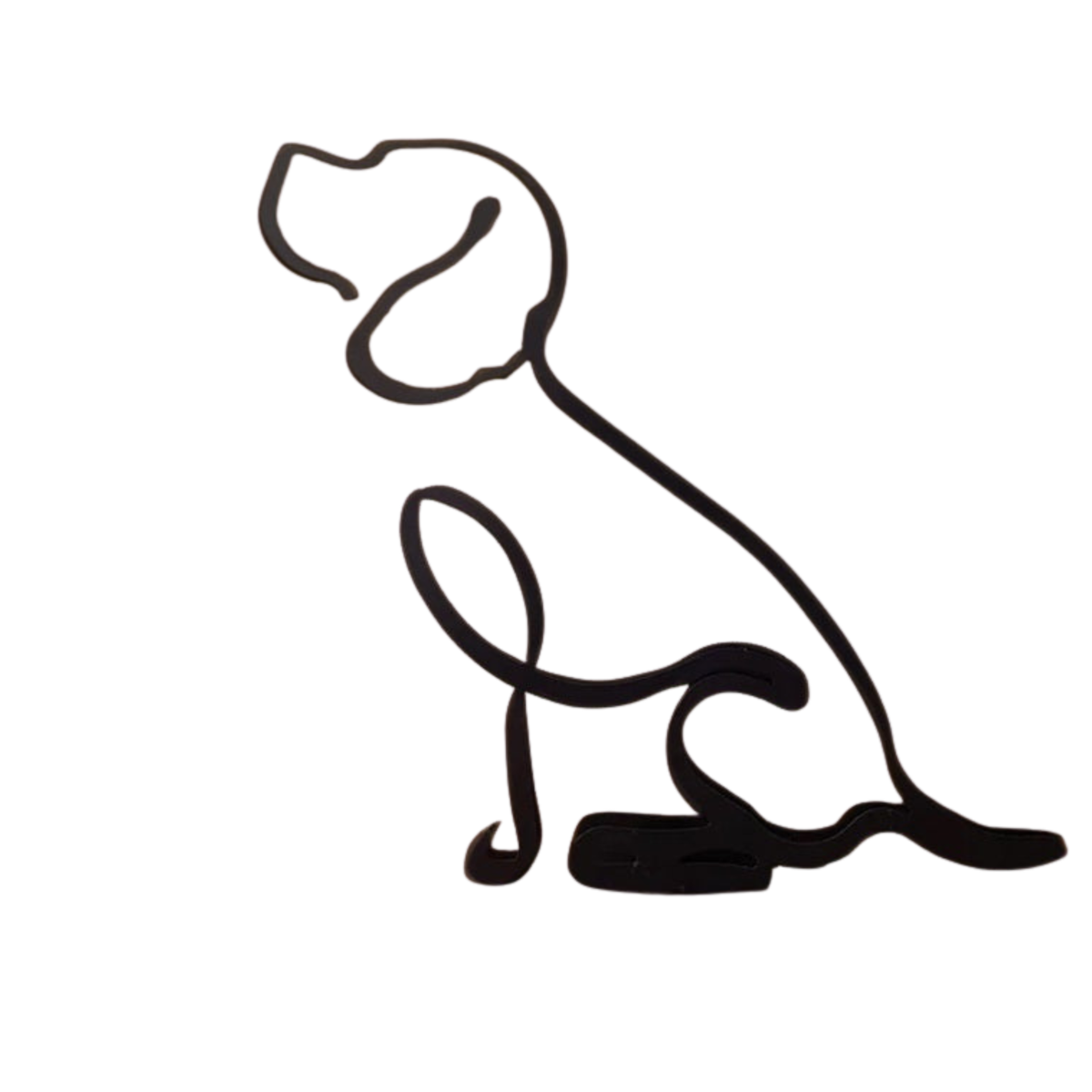 home & garden : Minimalistisch Metalen Dierensilhouet – Hond of Kat Ornament voor Wand of Tafeldecoratie in Beagle van Pantino