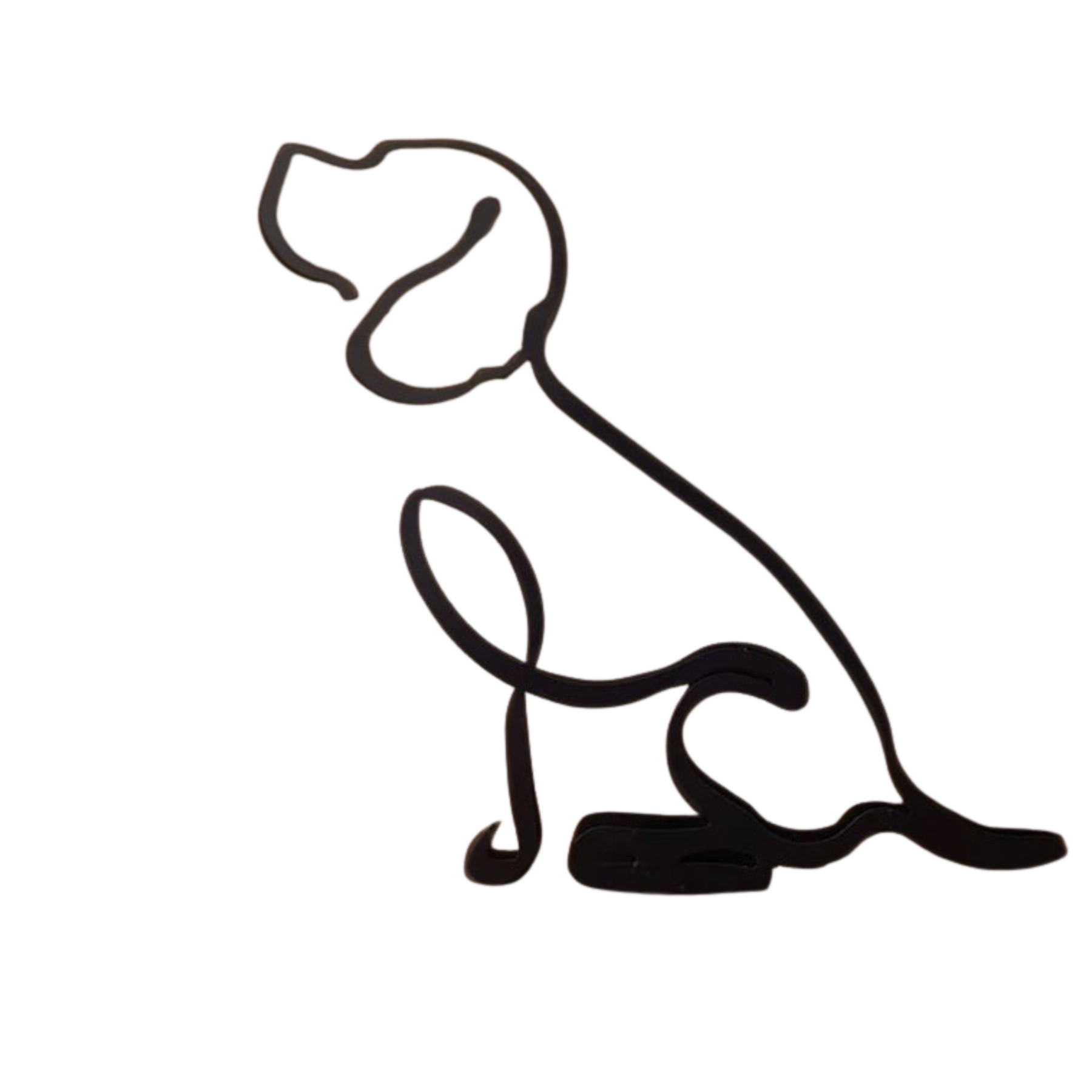 home & garden : Minimalistisch Metalen Dierensilhouet – Hond of Kat Ornament voor Wand of Tafeldecoratie in Beagle van Pantino