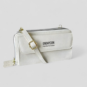 bags : EviBella | Compact Telefoontasje in Beige (pre-order) van Pantino