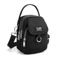 Bolso bandolera para mujer negro - Compacto para uso diario - Cuero sintético