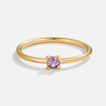 Birthstone 18K Ring - Februari - Amethyst - Ring - Pantino