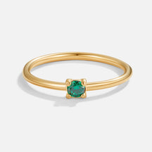 Birthstone 18K Ring - Mei - Emeraldi - Ring - Pantino