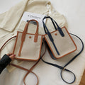 Bolso tote para mujer azul - Mini elegante - Bolso pequeño y práctico para