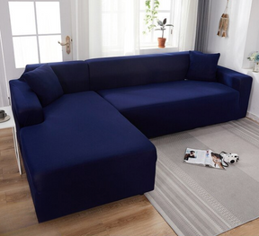 SofCove - Wasbare bankhoes |verlengt de levensduur, waterafstotend, rekbaar - Marineblauw - Chair & Sofa Cushions - Pantino