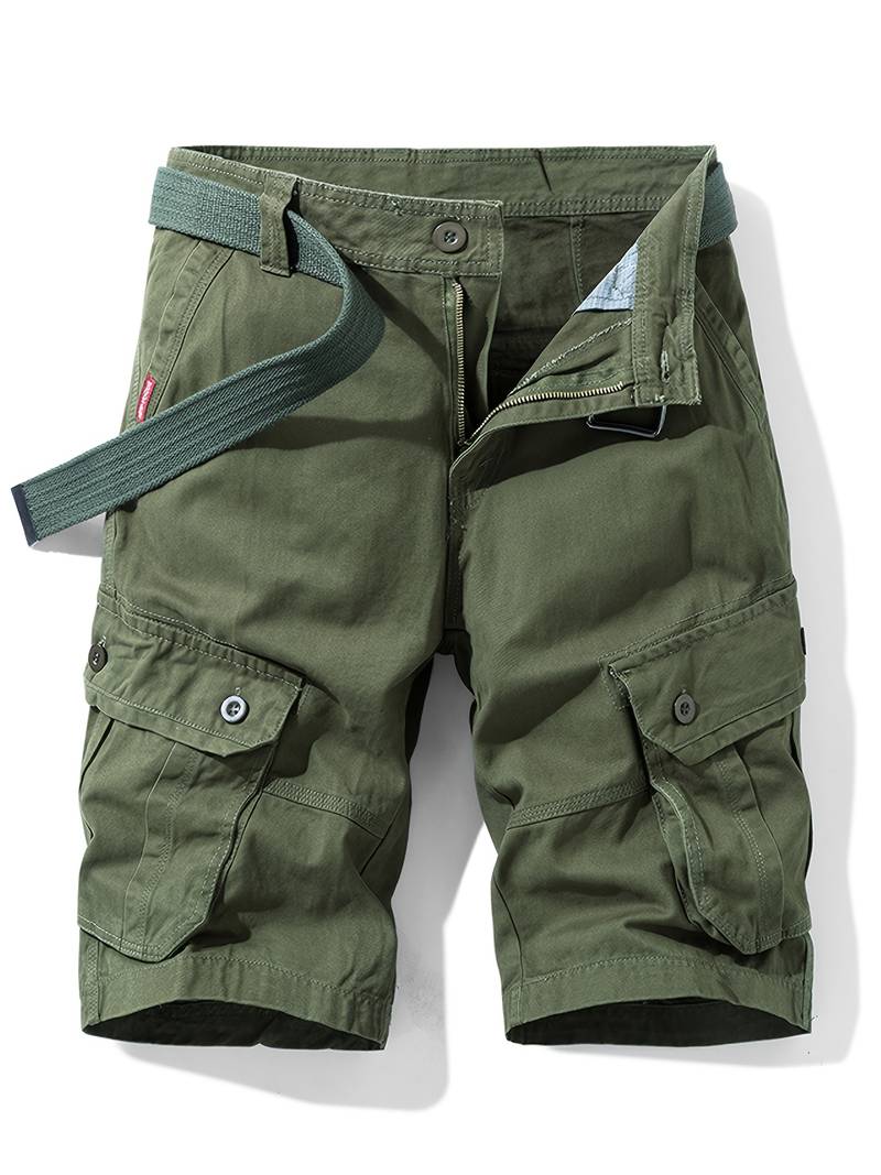 Felipe | Heren Shorts Met Trekkoord - Legergroen - Felipe | Heren Shorts Met Trekkoord - € - Pantinoshop