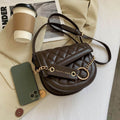 Bolso bandolera para mujer - Mediano 19cm versátil - Cuero sintético