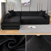 CouchCover - Zachte antislip meubelbeschermer - Zwart - - Pantino