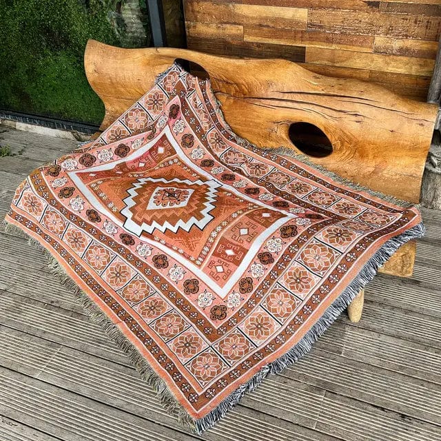 Cozy Tahlia™ | Boheems stijlvol tapijt Scandinavian Blankets Pantino Beige 130X160CM 
