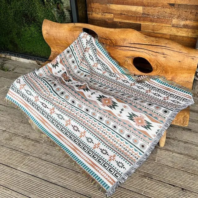 Cozy Tahlia™ | Boheems stijlvol tapijt Scandinavian Blankets Pantino Wit 130X160CM 