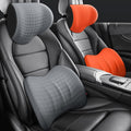 CozyDrive - Poggiatesta e Cuscino Lombare per Auto - Blu
