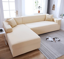 SofCove - Wasbare bankhoes |verlengt de levensduur, waterafstotend, rekbaar - Crème - Chair & Sofa Cushions - Pantino