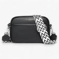 CrossbodyBag damska - skórzana torebka damska czarna (jeszcze 2 w magazynie)