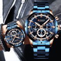 Orologio da uomo oro rosa blu - Curren Business