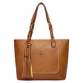 Borsa a Mano in Pelle Italiana Donna Marrone - Design Artigianale di Lusso - Vera Pelle