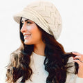 Gorro para mujer beige - Gorro de invierno para
