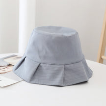 Veala | Zomer Solid Bucket Hat - Blauw - hats - Pantino