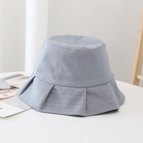 Veala | Zomer Solid Bucket Hat - Blauw - hats - Pantino