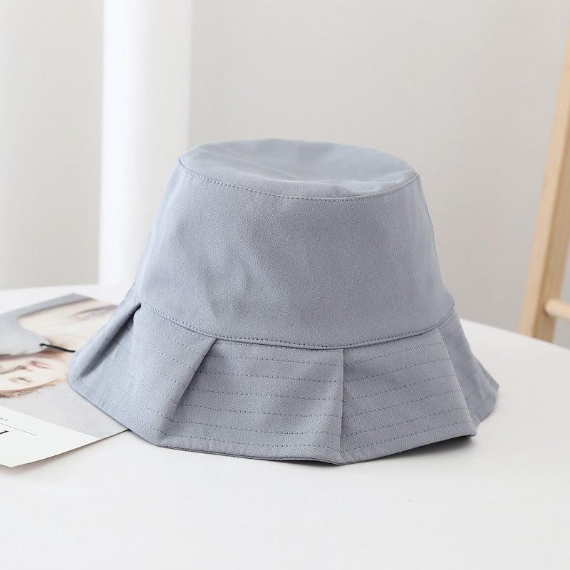 Veala | Zomer Solid Bucket Hat - Blauw - hats - Pantino