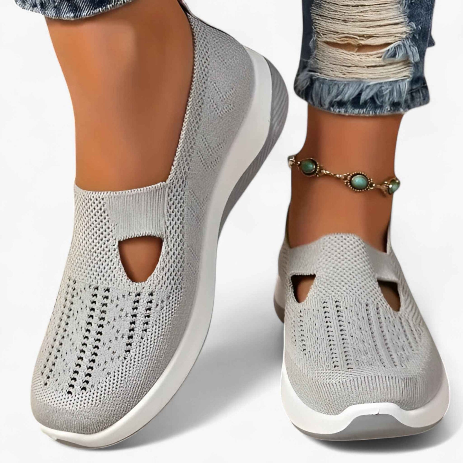 Damskie buty z lekkiego i wygodnego denimu z efektywną amortyzacją