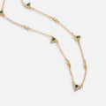 Collana Oro - Cristallo Smeraldo 38 Cm