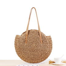 Veala | Stro Handtas Zomer Strand - Kameel M - Beach bag - Pantino