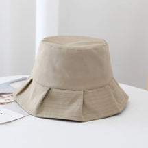 Veala | Zomer Solid Bucket Hat - Koffie - hats - Pantino