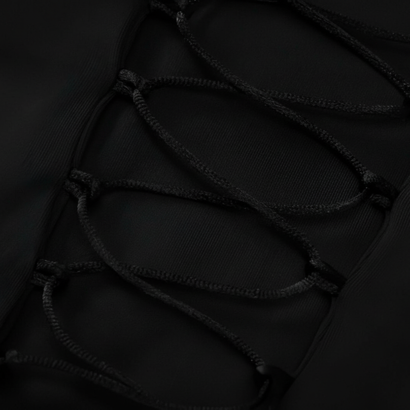 Damesjurken : Sarah | Zwarte Lange Mouw Maxi Jurk Dames in van Pantino