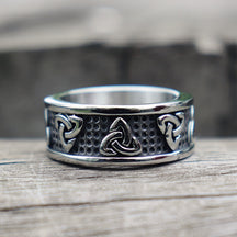 Ring : Knot Ring Heren Roestvrij Staal in Stainless Steel Ring van Pantino