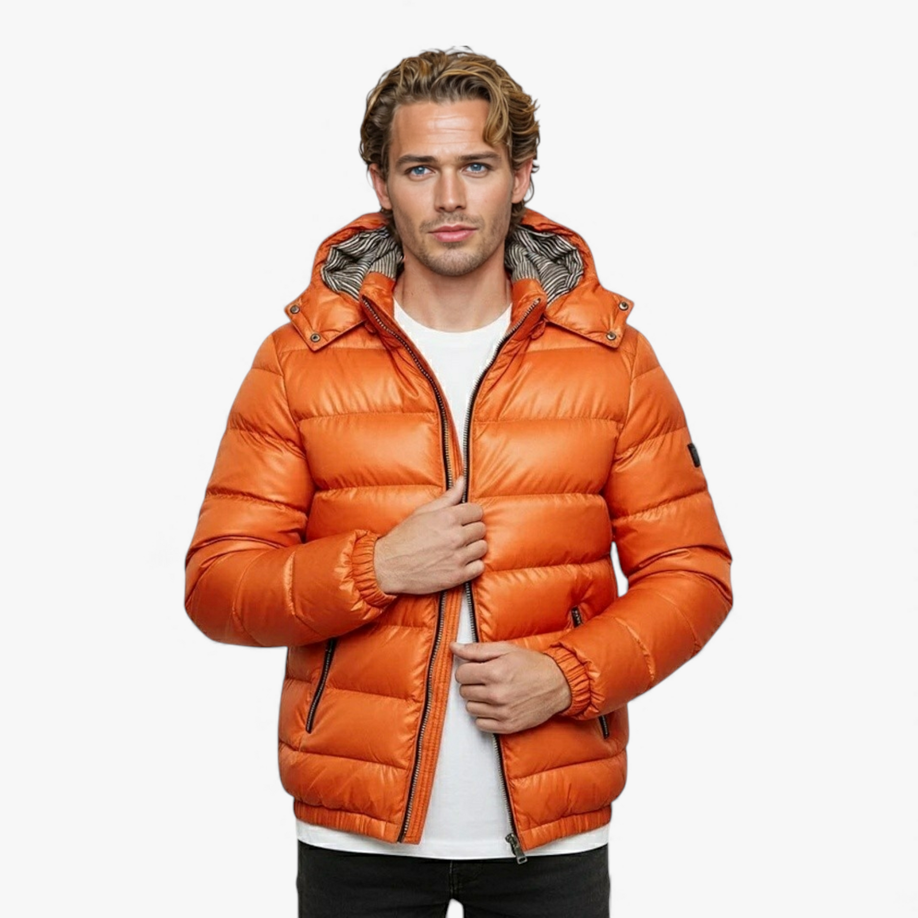 Herenjassen & -jacks : Luke | Heren Jas Winter met Capuchon in van Pantino