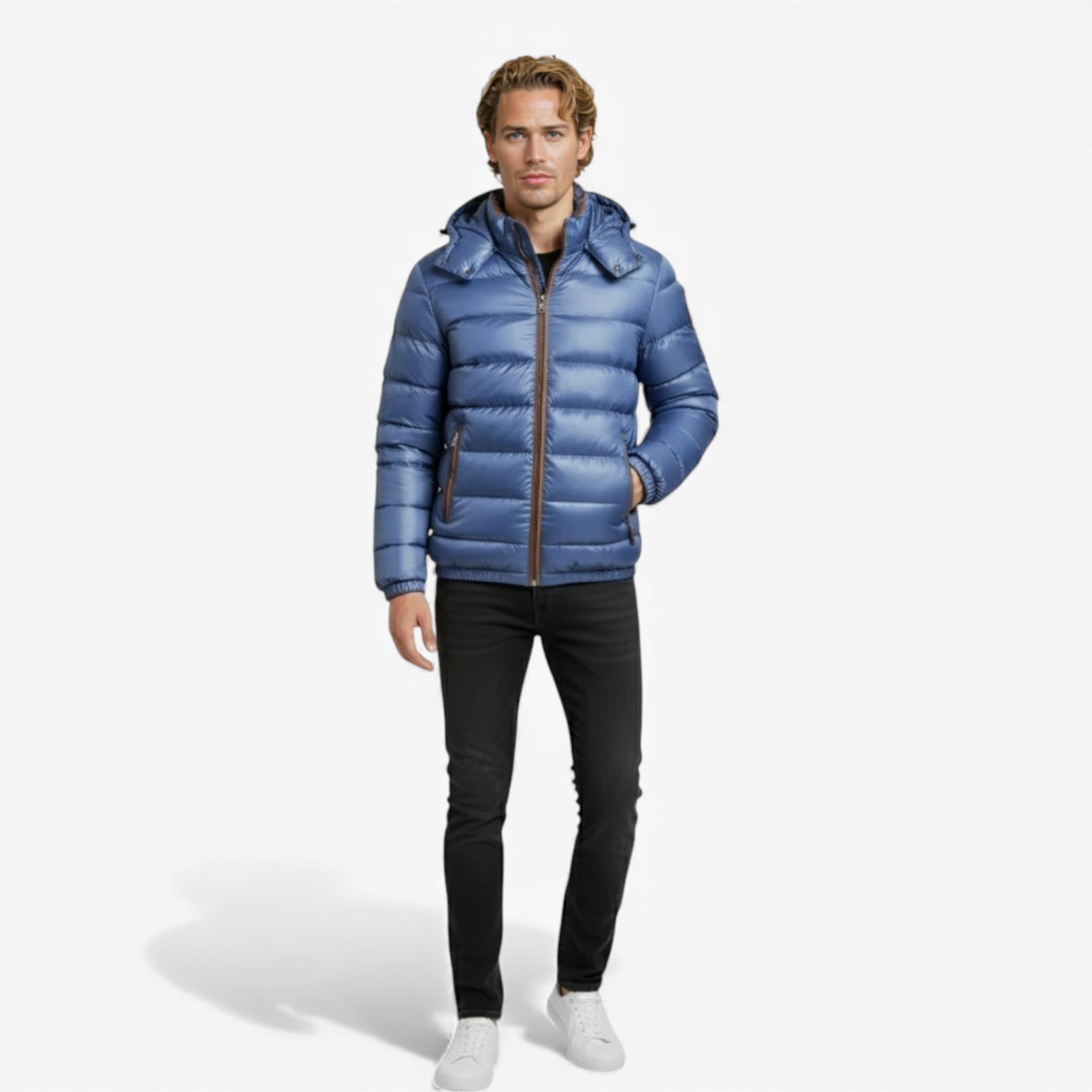 Herenjassen & -jacks : Luke | Heren Jas Winter met Capuchon in van Pantino