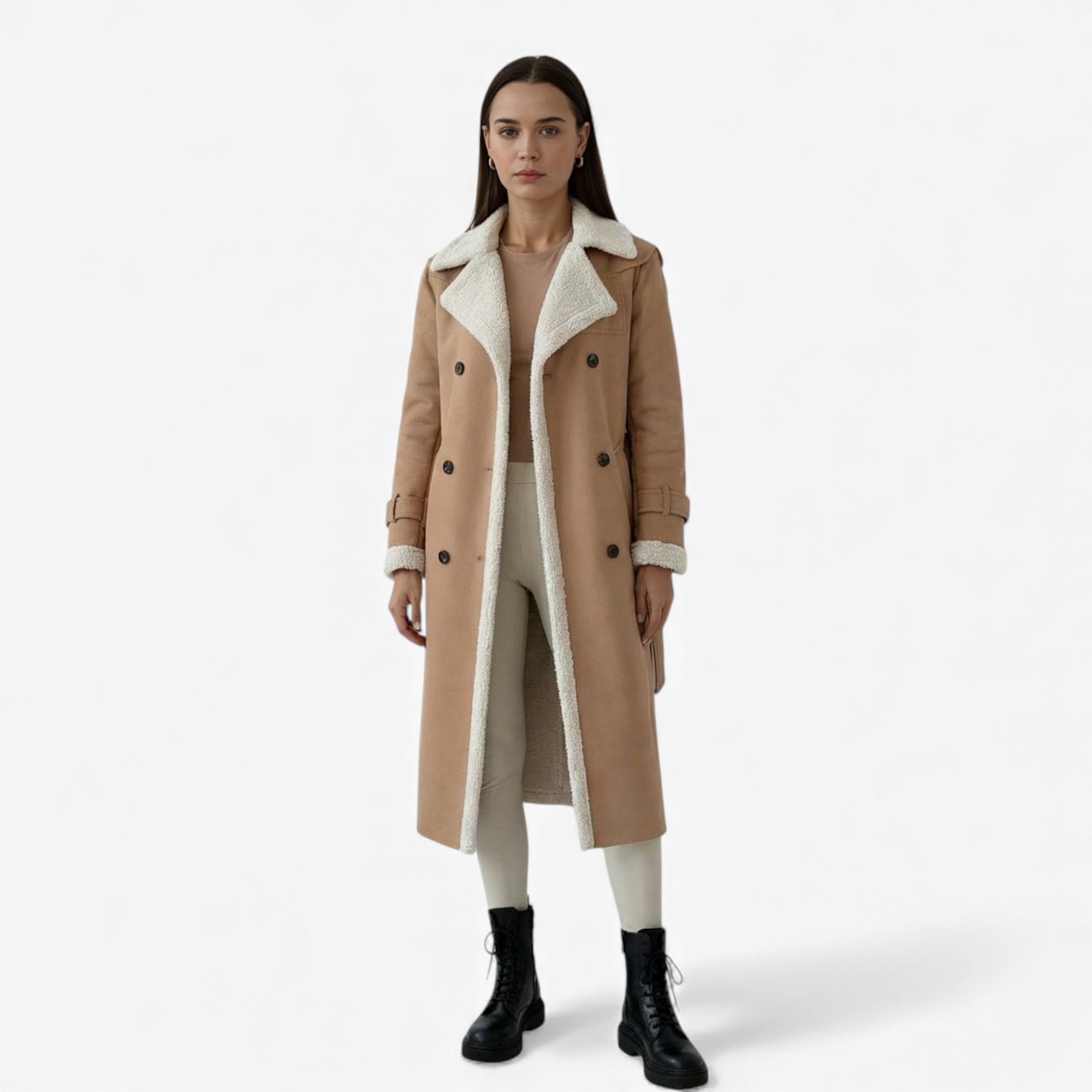 Winterjassen : Amalia | Lange Gewatteerde Winterjas Dames in van Pantino