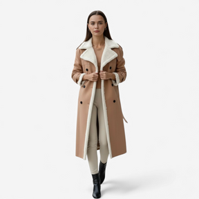 Winterjassen : Amalia | Lange Gewatteerde Winterjas Dames in van Pantino