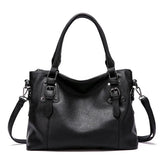 bags : Elegante leren schoudertas - Azure in Zwart van Pantino