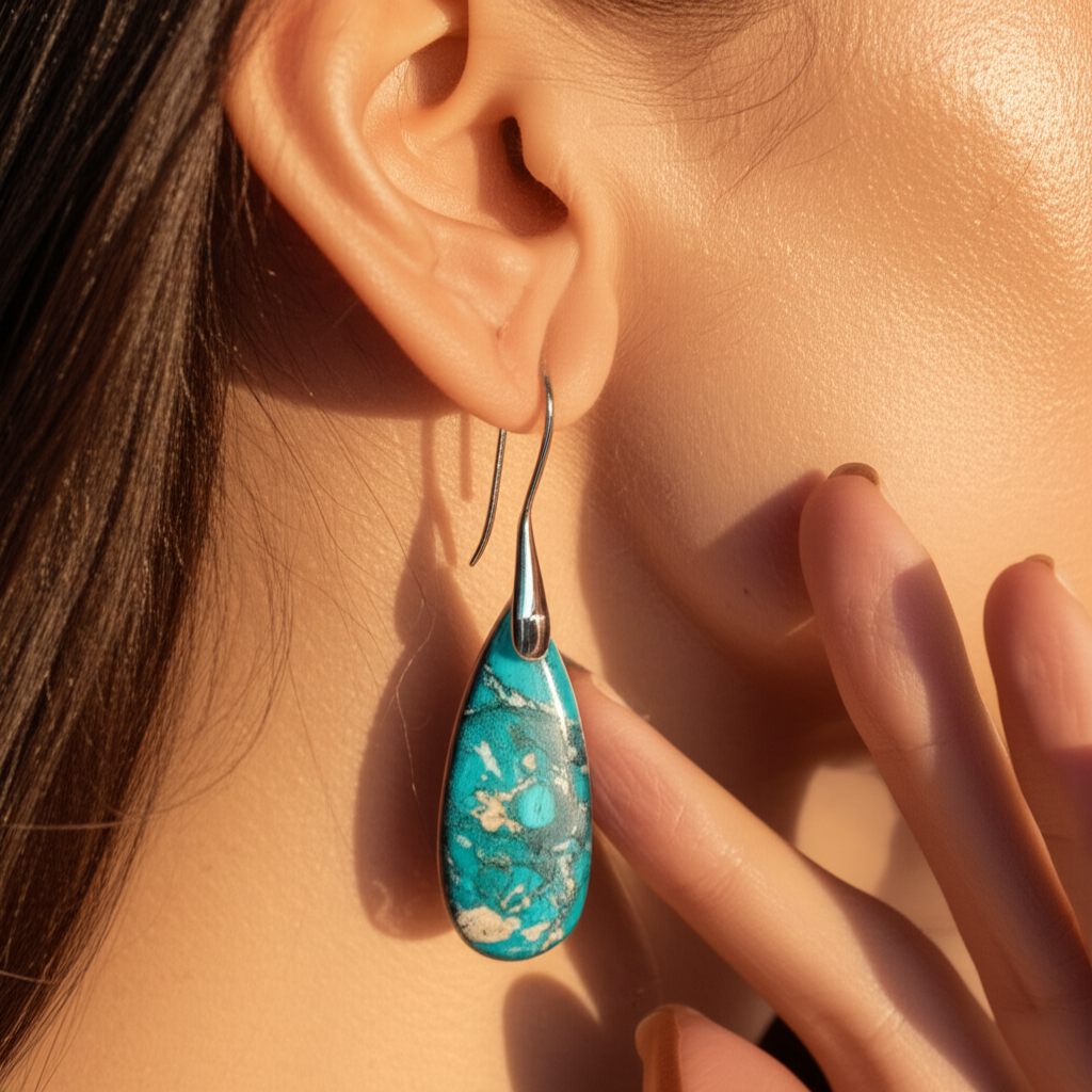 accessories : OceanEnergy Beschermings Traandruppelen Regaliet Oorbellen in van Pantino