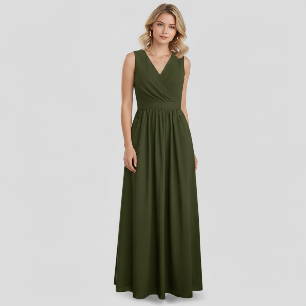 Dress : Adelina | Dames Elegante Lange Maxi Jurk Zomer in van Pantino