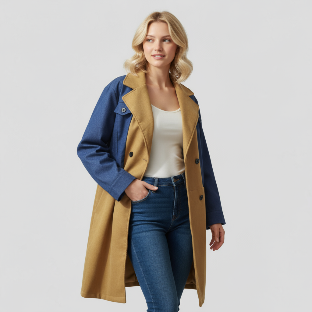 Clothes : Anette | Elegante lange jas voor dames in van Pantino