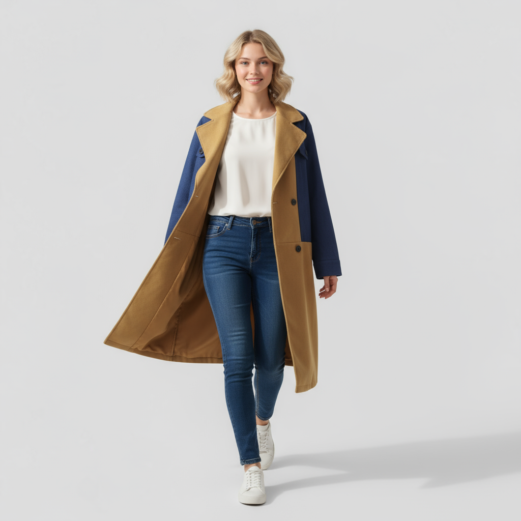 Clothes : Anette | Elegante lange jas voor dames in van Pantino