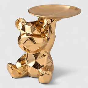 Wielofunkcyjna ceramiczna dekoracja w praktycznym metalicznym stylu