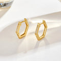 Pendientes dorados - Honey Hoop 1 cm