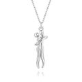 Hartelijke Charm Ketting Dames - Warmte Verbinding Genegenheid - Zilver