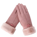 Guanti Impermeabili e Antivento Rosa - Sport Invernali all'Aperto - Nylon