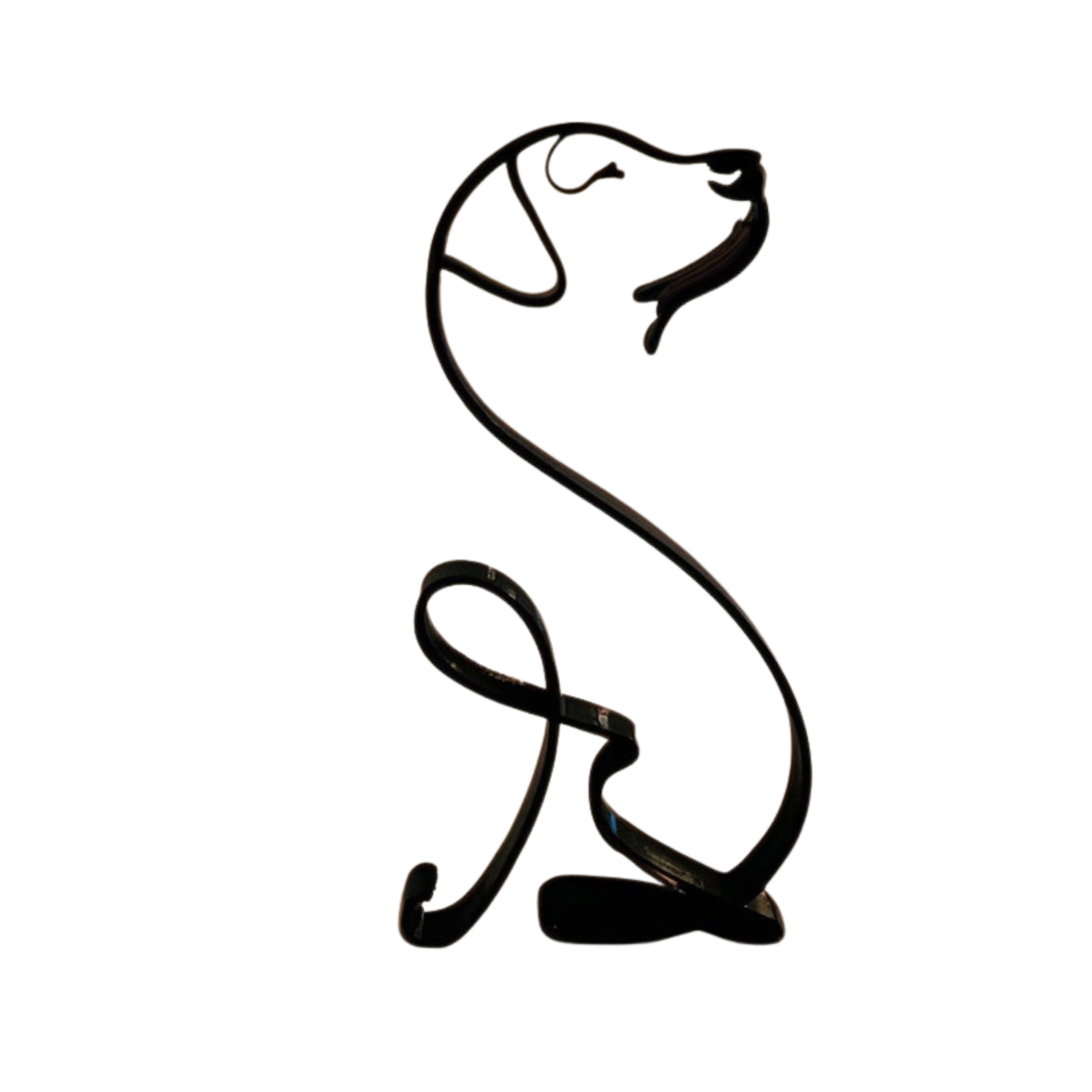 home & garden : Minimalistisch Metalen Dierensilhouet – Hond of Kat Ornament voor Wand of Tafeldecoratie in Labrador Retriever van Pantino