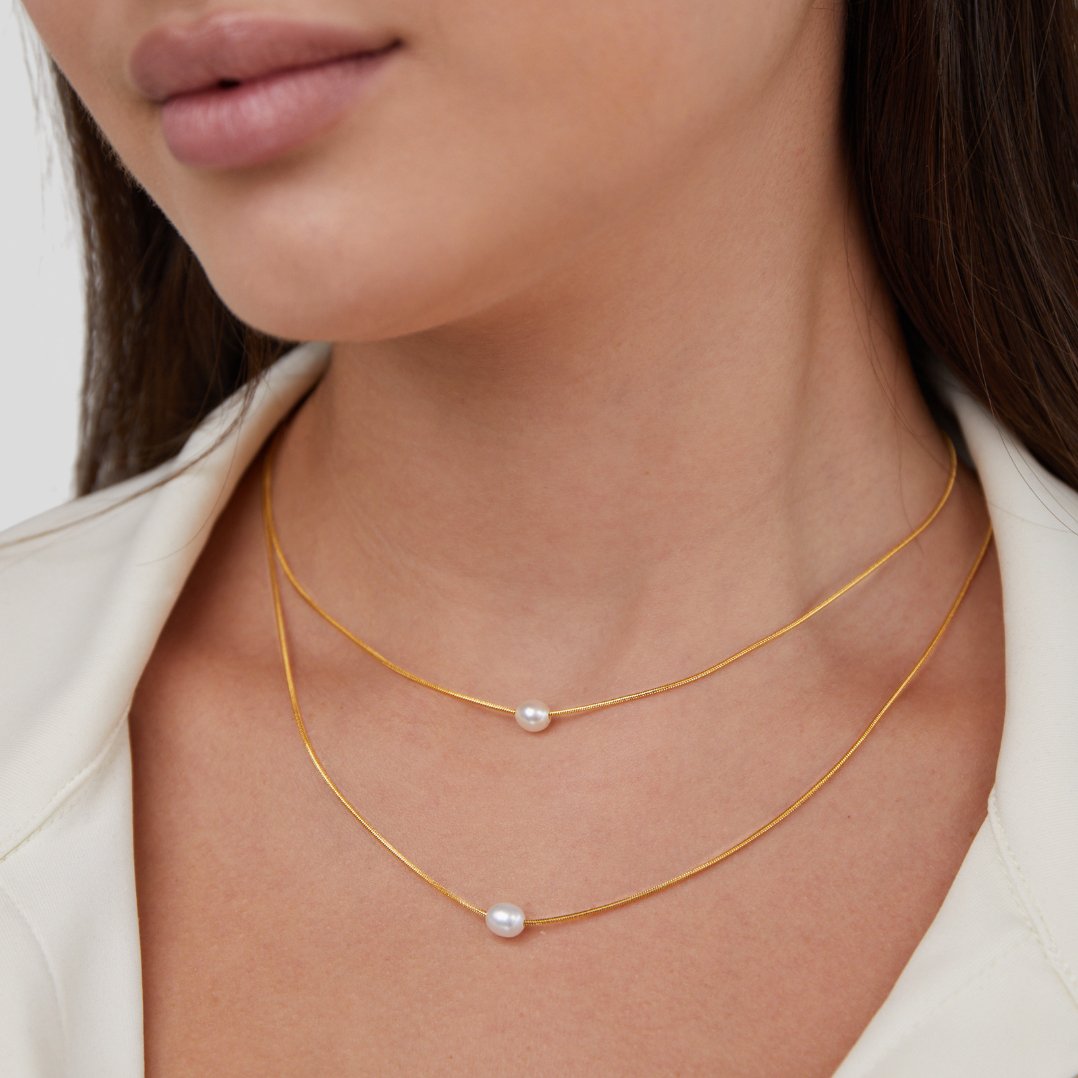 Mira Pearl Ketting - - Necklace - Pantino